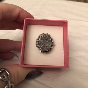 Sterling Silver Druzy ring